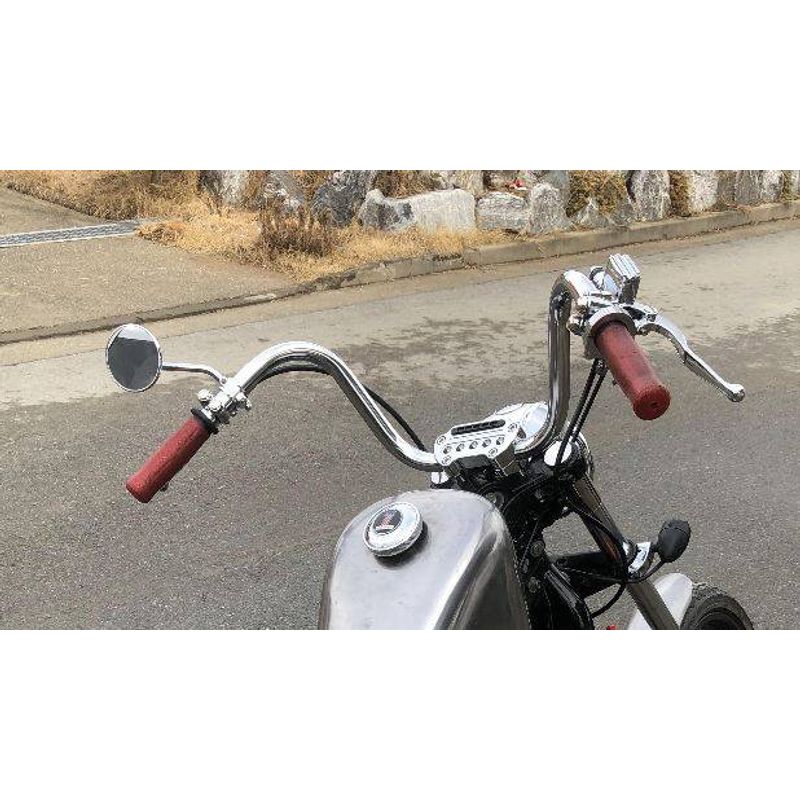 Chrome Buckhorn Bars 1"